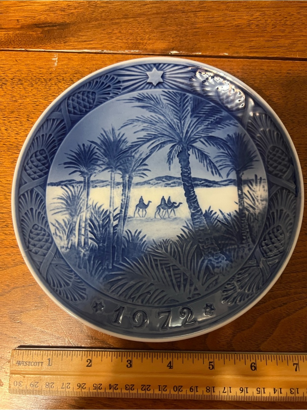 Royal Copenhagen Blue and White “In The Desert” Plate